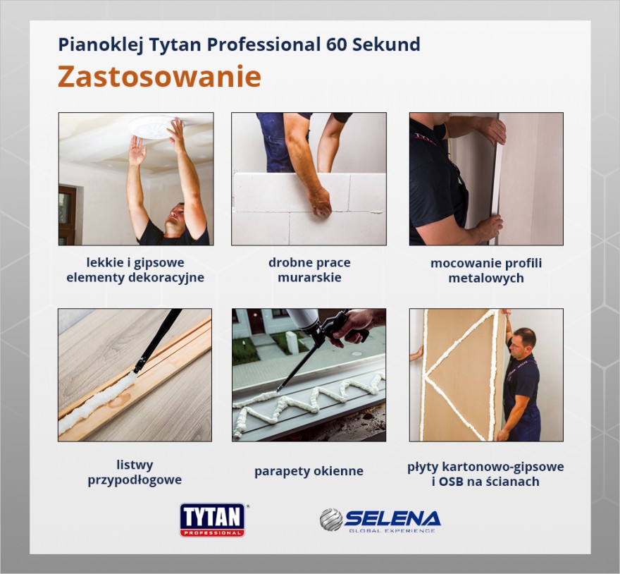 Tytan Professional 60 Sekund - zastosowanie